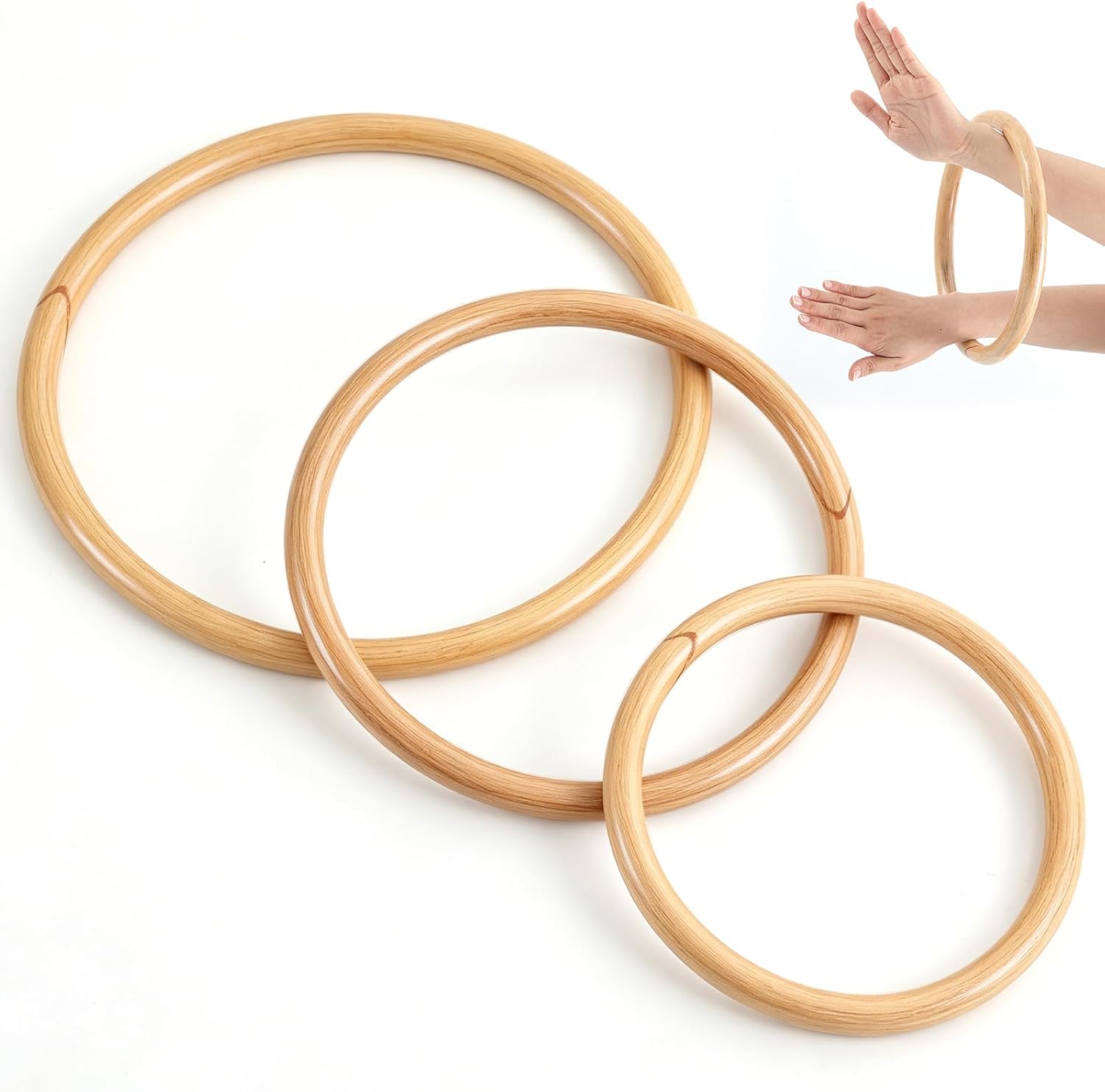 Blueweenly Set de 3 Anillos de Ratán Wing Chun